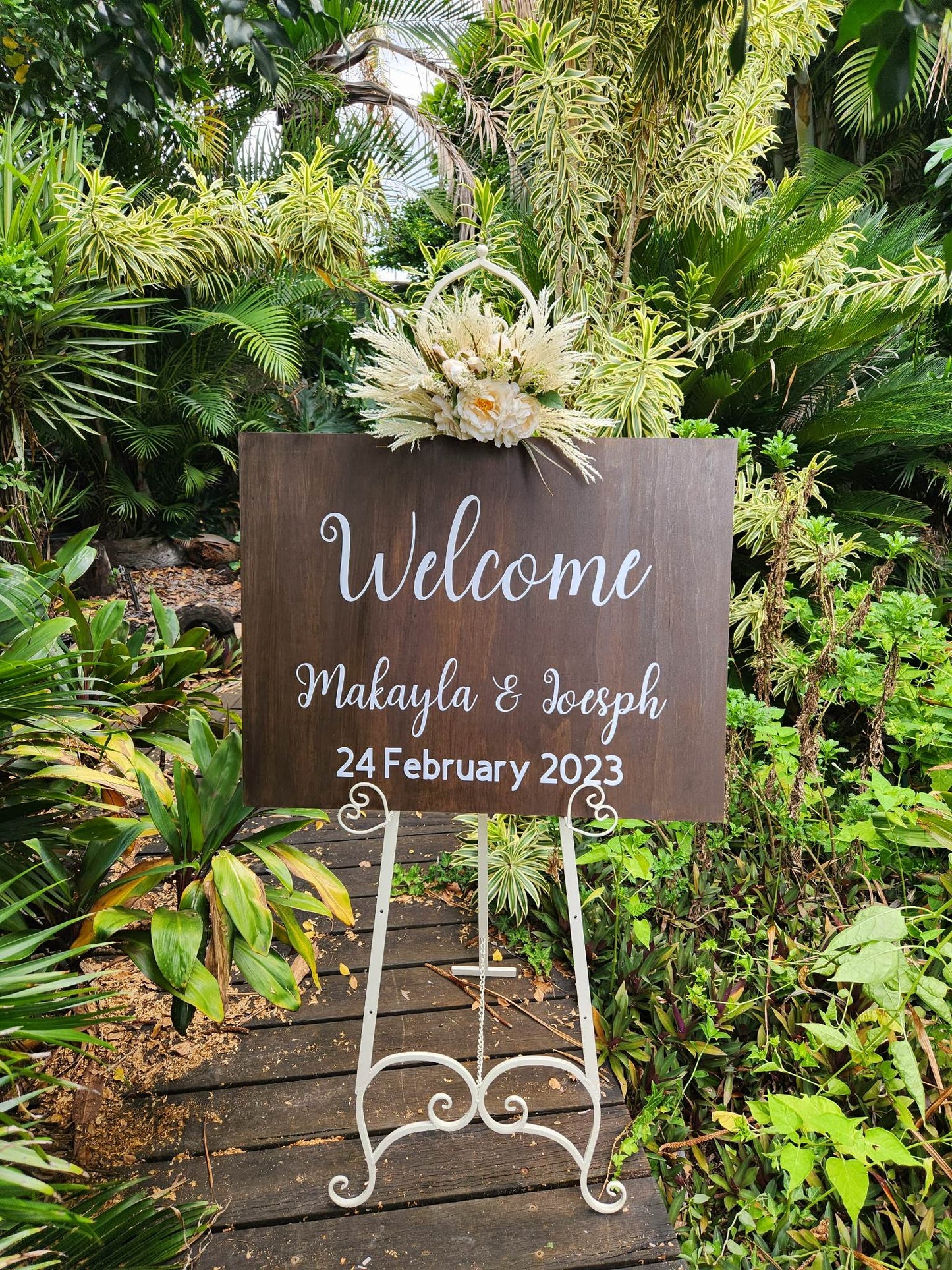 Customised Wedding Welcome Sign