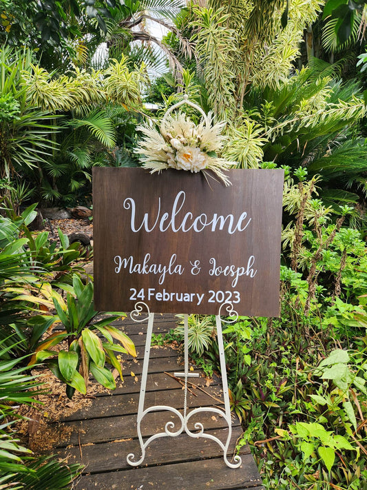 Customised Wedding Welcome Sign